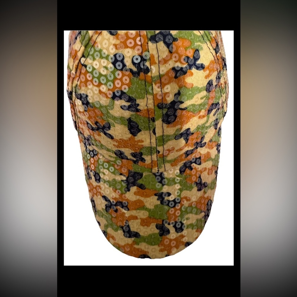 Women's Camouflage Sequins Baseball Cap Hat Adjustable Strap Spring Summer